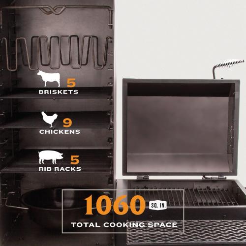 Oklahoma Joes Bandera Vertical Offset Charcoal Smoker