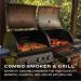 Oklahoma Joes Canyon Combo Charcoal and Propane Gas Smoker  and  Grill