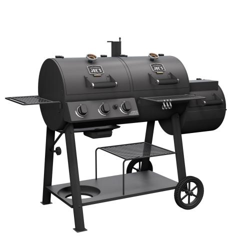 Oklahoma Joes Canyon Combo Charcoal and Propane Gas Smoker  and  Grill