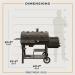Oklahoma Joes Canyon Combo Charcoal and Propane Gas Smoker  and  Grill