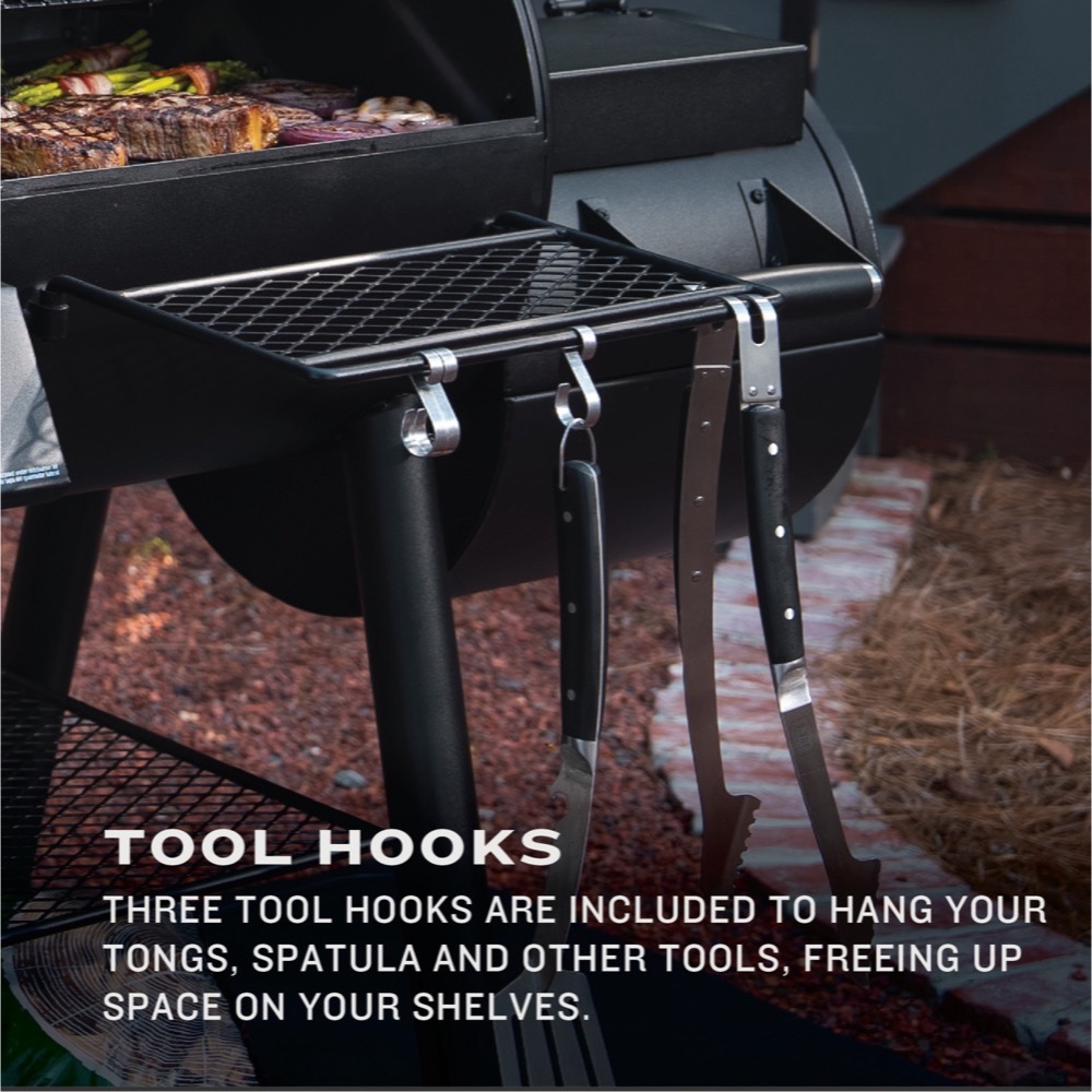 Oklahoma Joes Canyon Combo DLX Charcoal and Propane Gas Smoker  and  Grill