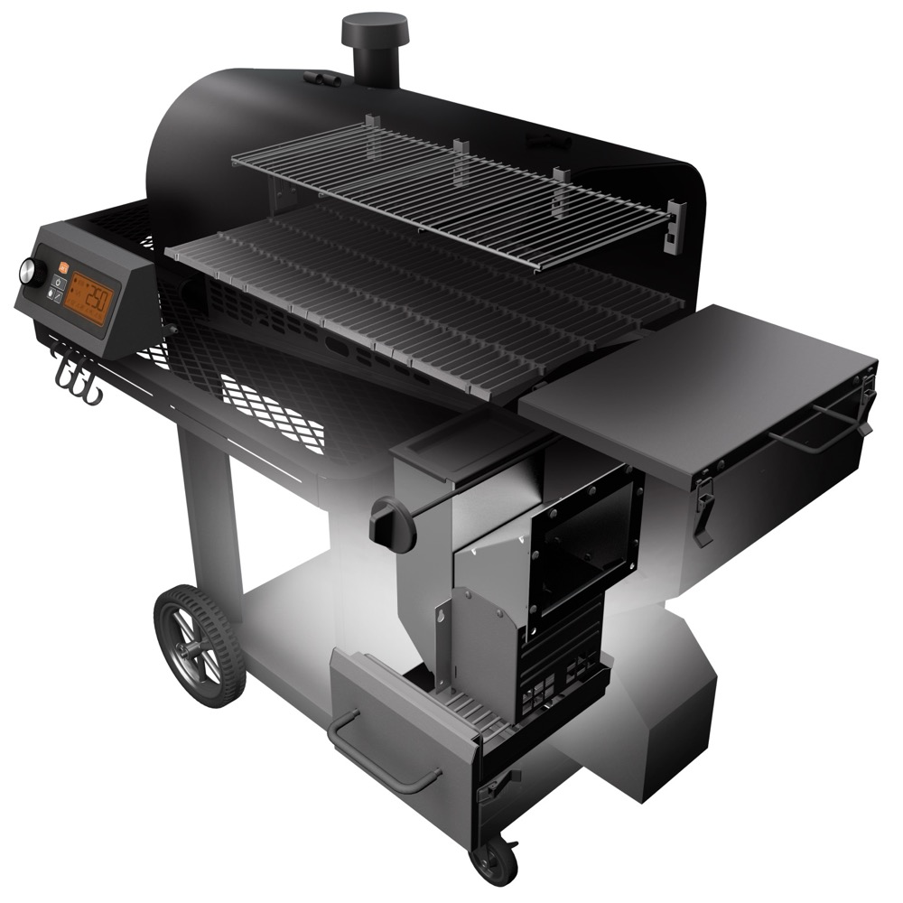 Oklahoma Joes Tahoma 900 Wi Fi Controlled Auto Feed Charcoal Smoker  and  Grill