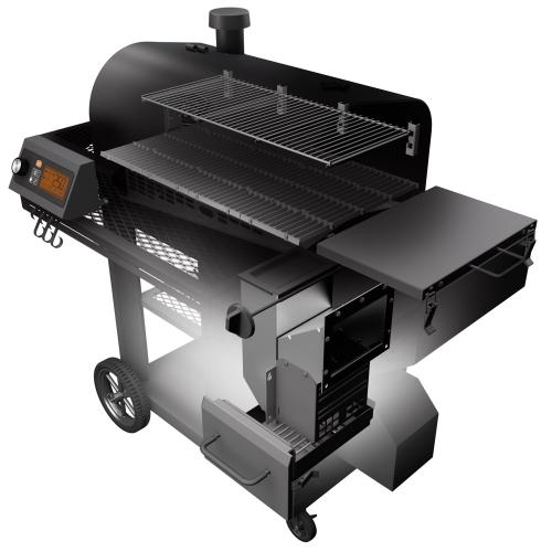 Oklahoma Joes Tahoma 900 DLX Wi Fi Controlled Auto Feed Charcoal Smoker  and  Grill
