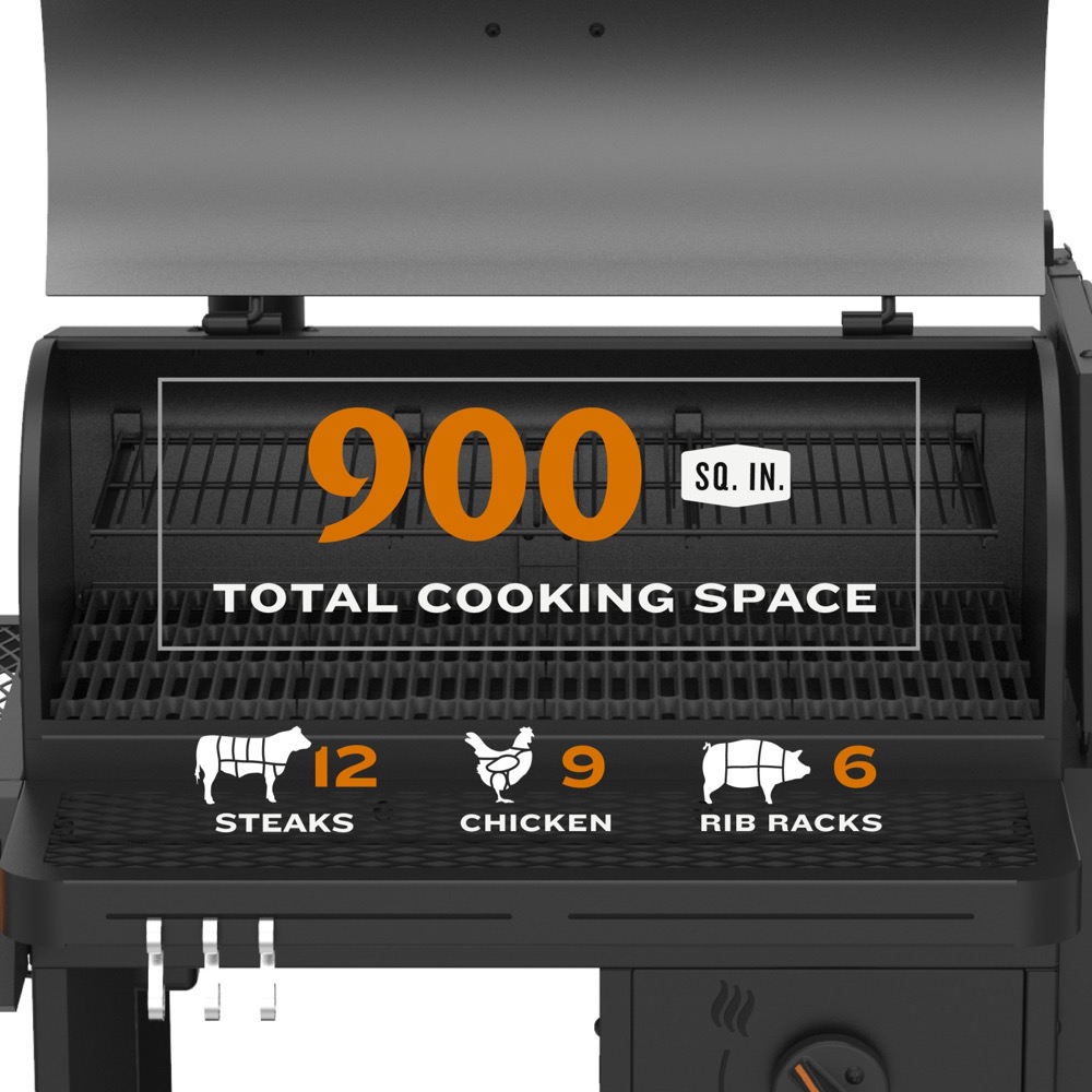 Oklahoma Joes Tahoma 900 Wi Fi Controlled Auto Feed Charcoal Smoker  and  Grill   2025 Model