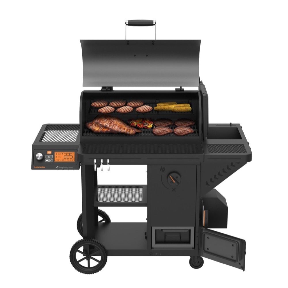 Oklahoma Joes Tahoma 900 DLX Wi Fi Controlled Auto Feed Charcoal Smoker  and  Grill   2025 Model
