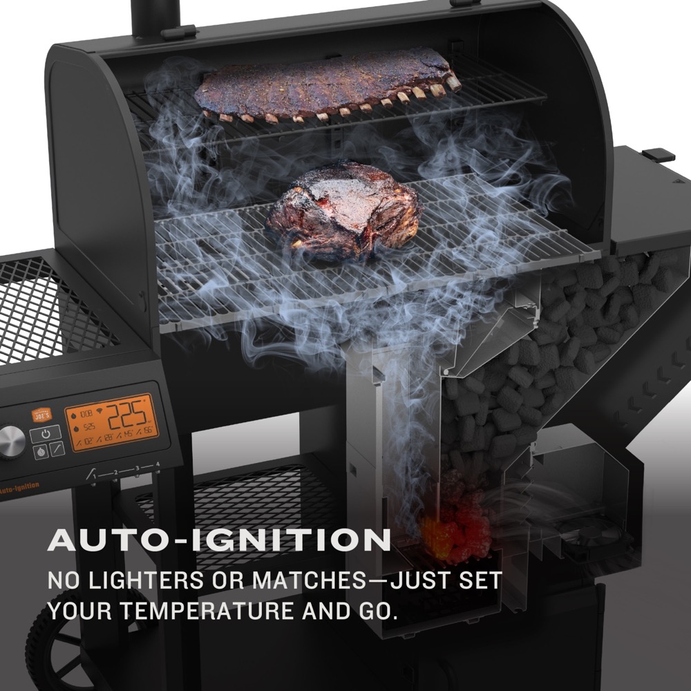 Oklahoma Joes Tahoma 900 DLX Wi Fi Controlled Auto Feed Charcoal Smoker  and  Grill   2025 Model