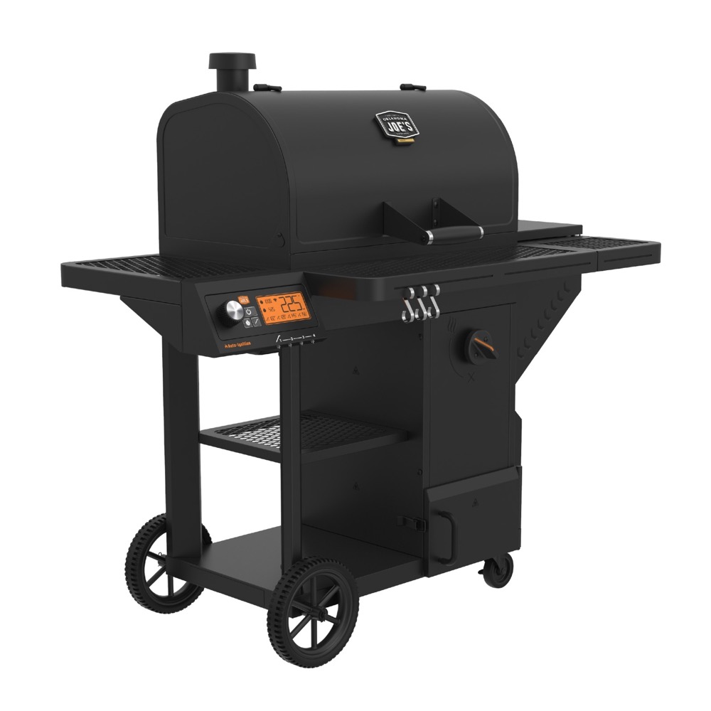 Oklahoma Joes Tahoma 1200A DLX Wi Fi Controlled Auto Feed Charcoal Smoker  and  Grill