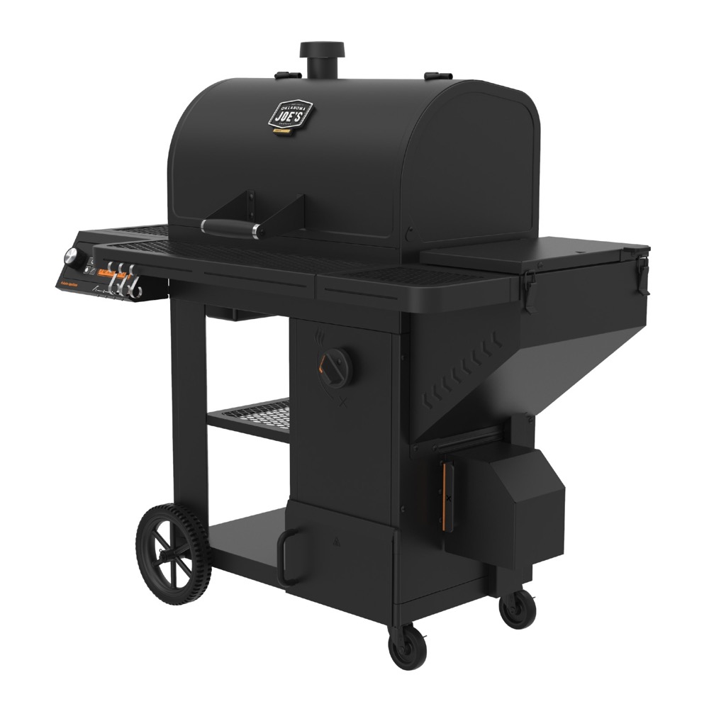 Oklahoma Joes Tahoma 1200A DLX Wi Fi Controlled Auto Feed Charcoal Smoker  and  Grill
