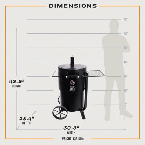 Oklahoma Joes Bronco Drum Charcoal Smoker