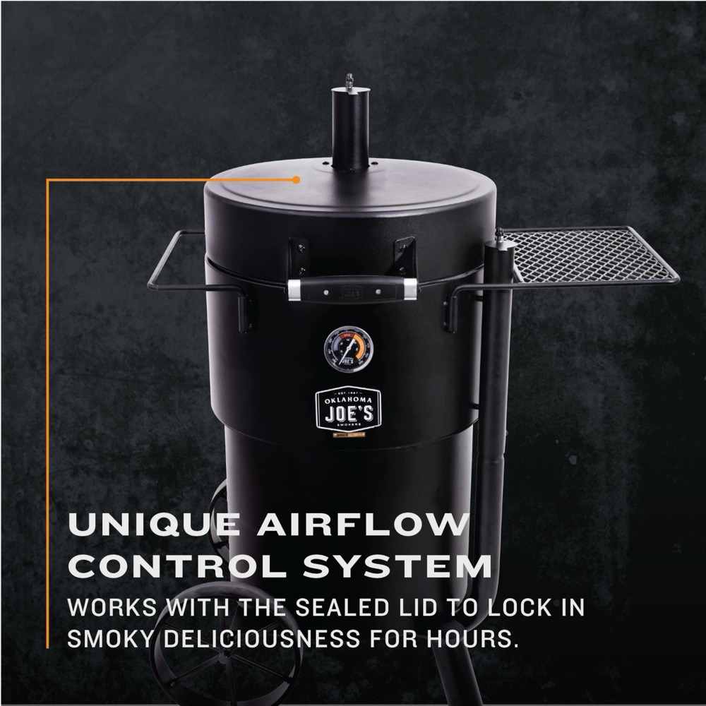 Oklahoma Joes Bronco Drum Charcoal Smoker