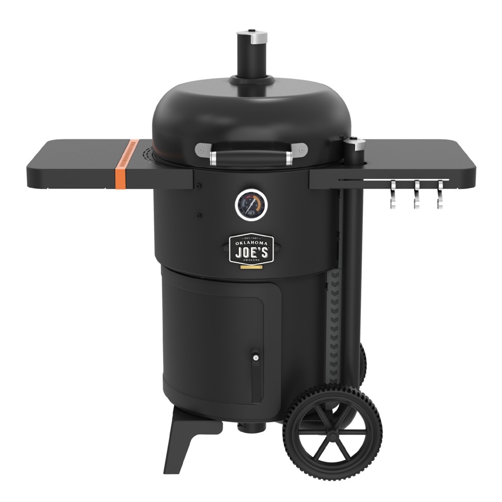 Oklahoma Joes Bronco Drum Charcoal Smoker  and  Grill