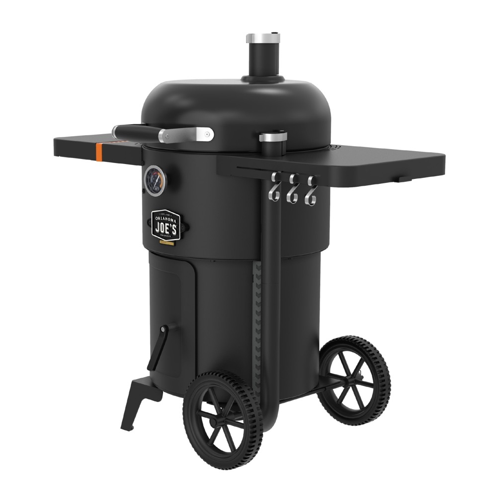 Oklahoma Joes Bronco Drum Charcoal Smoker  and  Grill