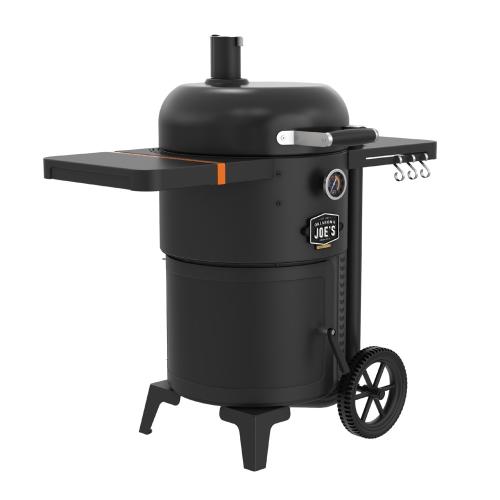 Oklahoma Joes Bronco Drum Charcoal Smoker  and  Grill