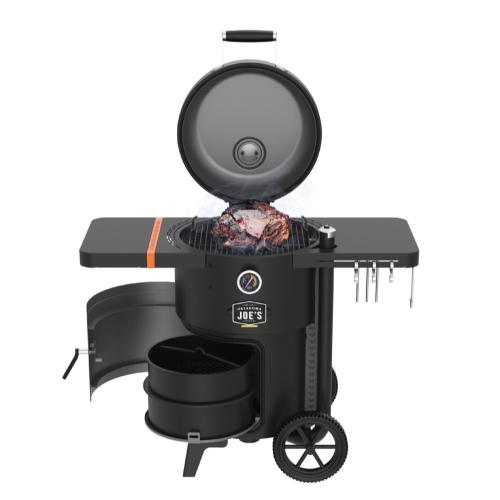 Oklahoma Joes Bronco Drum Charcoal Smoker  and  Grill