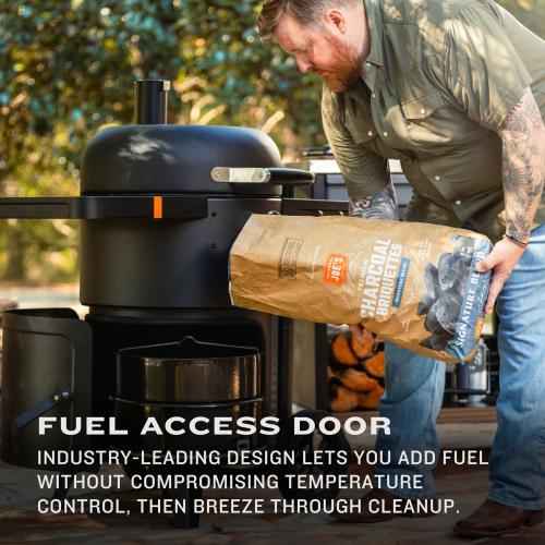 Oklahoma Joes Bronco Drum Charcoal Smoker  and  Grill