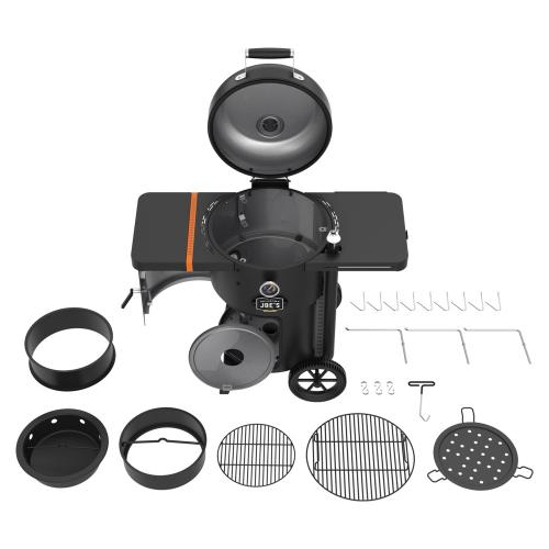 Oklahoma Joes Bronco Drum Charcoal Smoker  and  Grill