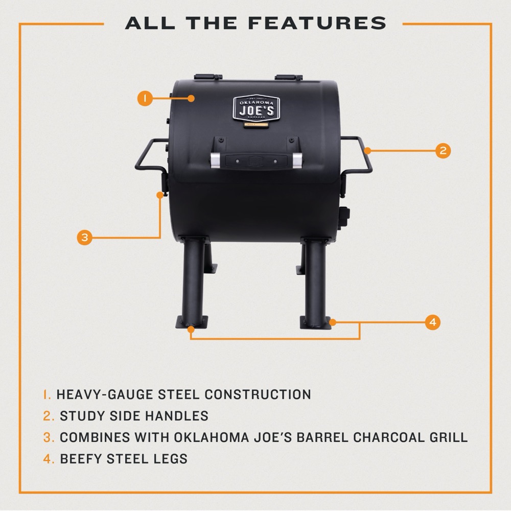 Oklahoma Joes 16 Inch Hitch Portable Charcoal Grill