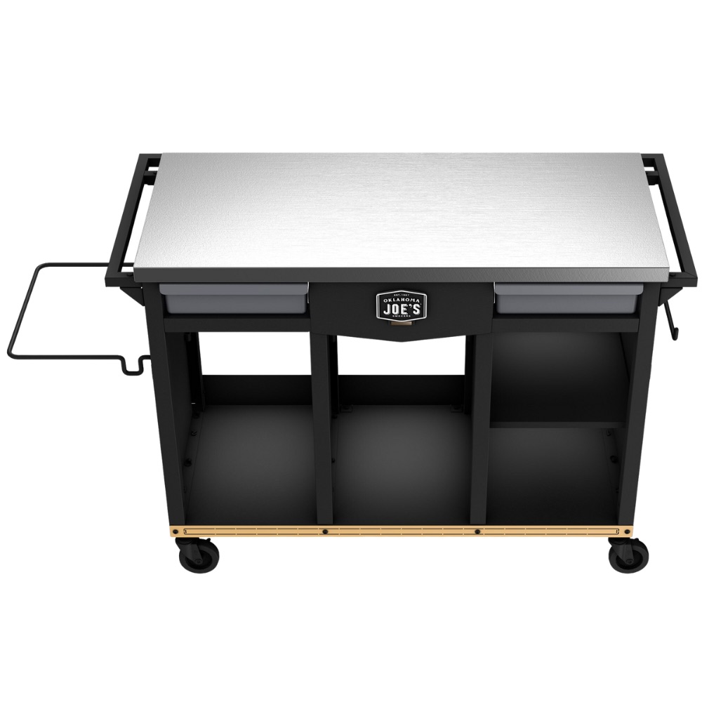 Oklahoma Joes Workstation DLX Prep  and  Storage Cart
