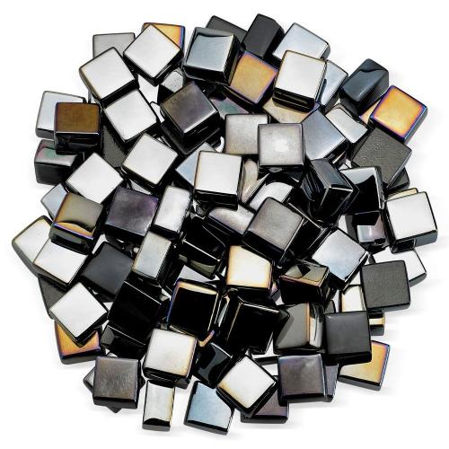 American Fire Glass Half Inch Black Luster Fire Glass 2