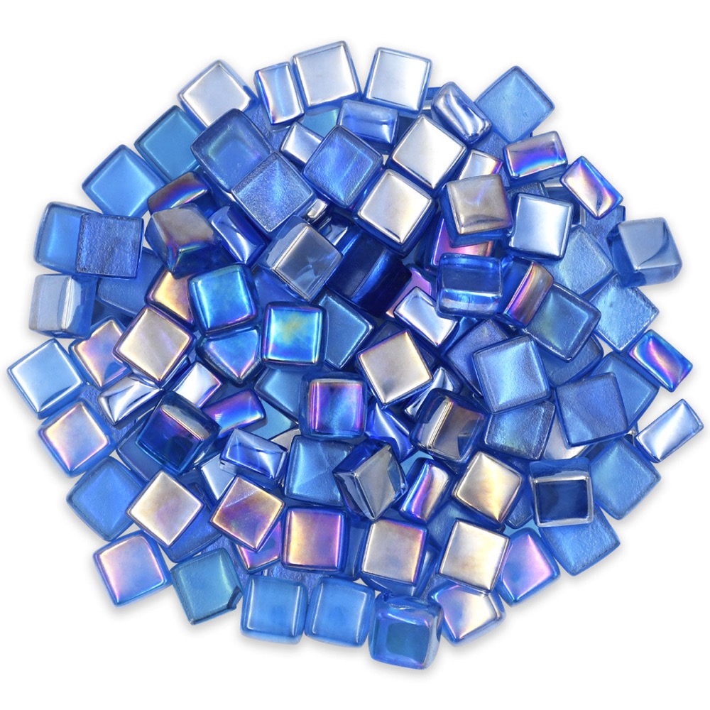 American Fire Glass Half Inch Cobalt Luster Fire Glass 2