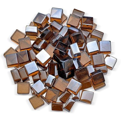 American Fire Glass Half Inch Copper Luster Fire Glass 2