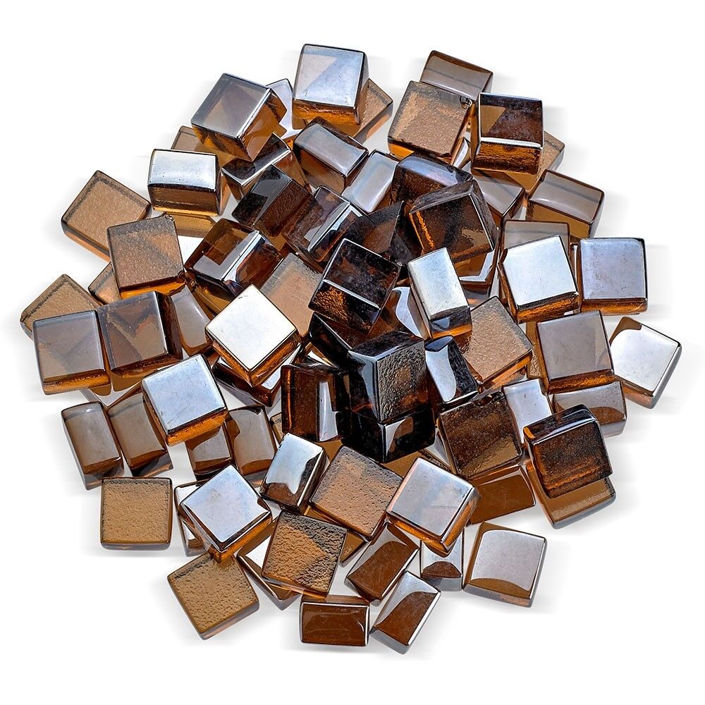 American Fire Glass Half Inch Copper Luster Fire Glass 2