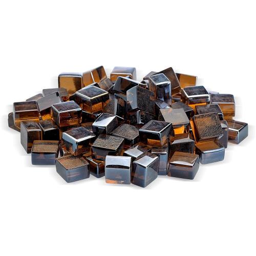 American Fire Glass Half Inch Copper Luster Fire Glass 2