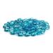 American Fire Glass Half Inch Aqua Blue Luster Fire Beads Glass   10 Pounds