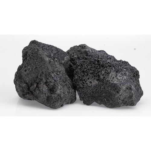 American Fire Glass 4 to 6 Inch Extra Large Black Lava Rock   20 Pounds