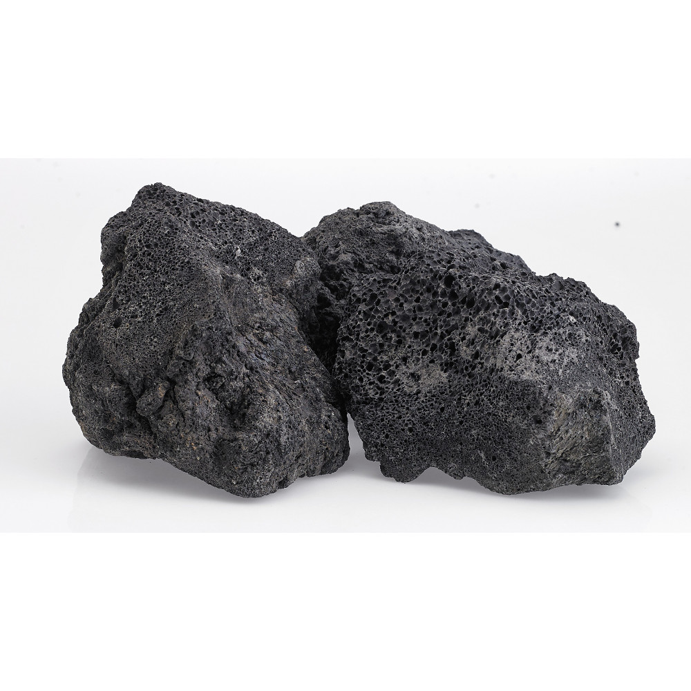 American Fire Glass 4 to 6 Inch Extra Large Black Lava Rock   20 Pounds