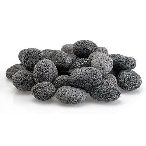 2 to 1 Inch Small Gray Tumbled Lava Stone   20 Pounds