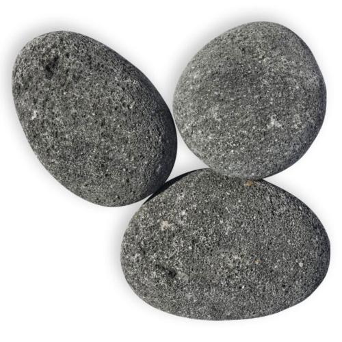 American Fire Glass 4 to 6 Inch Extra Large Gray Tumbled Lava Stone   10 Pounds