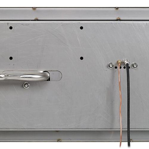 American Fire Glass 18 Inch Rectangular Propane Gas Drop In Fire Pit Pan with Adjustable Flame Electric Ignition System Kit