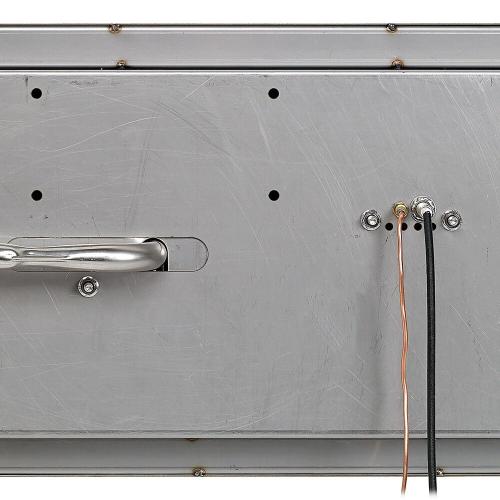 American Fire Glass 30 Inch Rectangular Propane Gas Drop In Fire Pit Pan with Adjustable Flame Electric Ignition System Kit