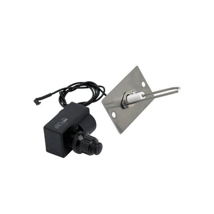 American Fire Glass 30 Inch Round Natural Gas Flat Pan with Spark Ignition Kit 24 Inch Ring