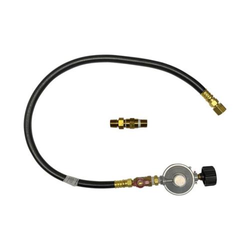 American Fire Glass 30 Inch Round Propane Gas Flat Pan with Match Light Kit 18 Inch Ring