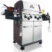 Broil King Regal S490 Pro 4 Burner Freestanding Propane Gas Grill with Rear Burner and Side Burner
