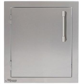 Alfresco Grills 17 Inch Stainless Steel Left Hinged Vertical Single Access Door Stainless Steel AXE 17L 01350