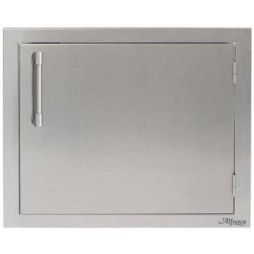 Alfresco Grills 23 Inch Stainless Steel Right Hinged Vertical Single Access Door   Stainless Steel