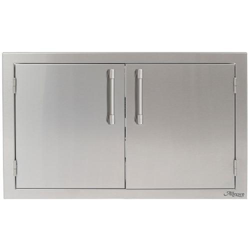 Alfresco Grills 42 Inch Stainless Steel Double Access Door   Stainless Steel