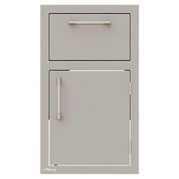 Alfresco Grills 17 Inch Stainless Steel Right Hinged Single Door and Single Drawer Combo with Soft Close Hardware Stainless Steel AXE DDR R SC350