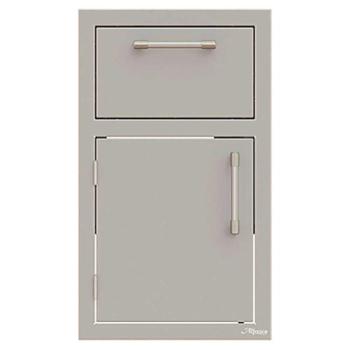 Alfresco Grills 17 Inch Stainless Steel Left Hinged Single Door and Paper Towel Holder Combo Stainless Steel AXE DTH L350