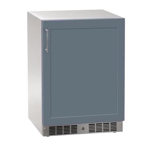 Marvel 24 Inch Essential Collection Panel Ready Reversible Hinge Solid Door Outdoor Beverage Center with Lock