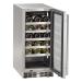 Marvel 15 Inch Essential Collection 28 Bottle Stainless Steel Glass Door Outdoor Wine Refrigerator with Lock   Reversible Hinge