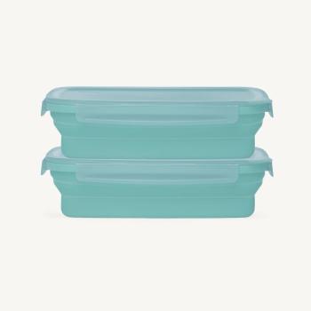 Drip EZ Secondz Food Storage Prep Tub 2 Pack Ice Blue350