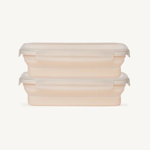 Drip EZ Secondz Food Storage Prep Tub   2 Pack   Sandstone