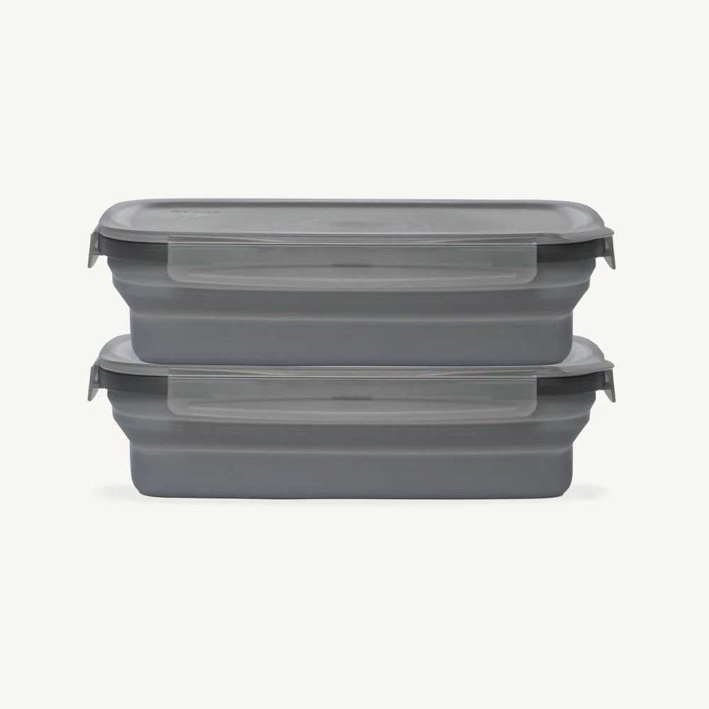 Drip EZ Secondz Food Storage Prep Tub   2 Pack   Charcoal