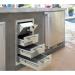Alfresco Grills 17 Inch Stainless Steel Triple Access Drawer and Paper Towel Holder with Soft Close Hardware   Stainless Steel