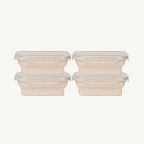 Drip EZ Secondz Food Storage Prep Tub   4 Pack   Sandstone