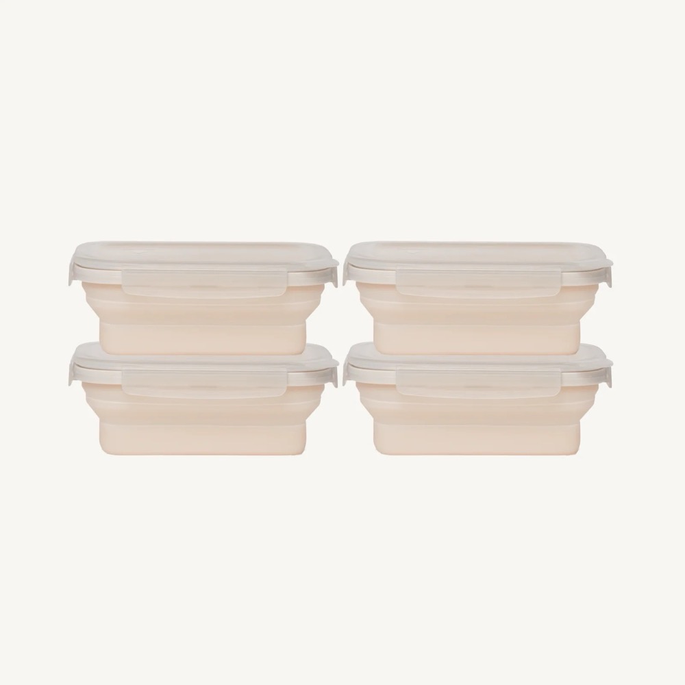 Drip EZ Secondz Food Storage Prep Tub   4 Pack   Sandstone